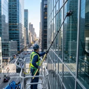 Industrial Carbon Fiber Water Fed Pole 3 18m System Telescopic Cleaning Kit for Commercial Building Glass Facade Maintenance