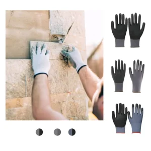 Industrial High Dexterity Cut Resistant Coating for Glass and Ceramic Tile Installation with Excellent Non Slip Grip Work Gloves