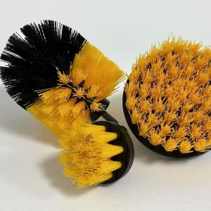 Industrial OEM Brush Sets for Bathroom Cleaning Electric Scrubbers with Nylon Plastic Bristles and Metal Handle