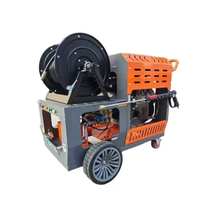 Industrial Remote Control Diesel Engine 200Bar Sewer Jetter Machine 37HP 80L Sewer Drain Unblocking Machine