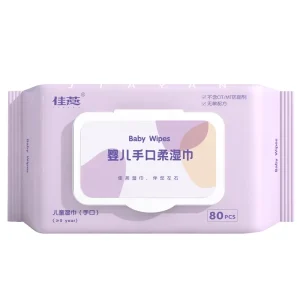 Infant Hand Mouth Wipes Eco Friendly Non Woven Thickened Household Use 80 Packs Large Bag Single Use Baby Wet Wipes Unscented