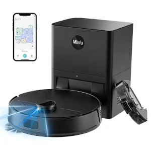 Intelligent Household Cleaning Vacuum Robot Mop Cleaner Self Emptying App Controlled Multifunctional Sweeping Wet Dry HEPA
