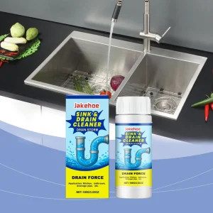 Jakehoe Fast Acting Drain Pipe Cleaner for Kitchen Sink Toilet Clog Removal and Odor Eliminator