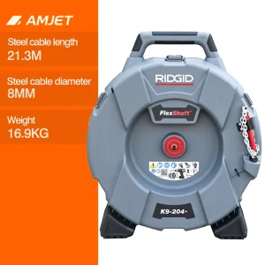 K9-204 21.3m Drain Cleaning Machines 2500rpm Pipe Drain Cleaning Equipment 50mm Drain Cleaner for Pipe Cleaning