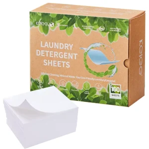 KELEE Laundry Detergent Sheets Custom Logo Quick Dissolving Mess free Laundry Tablets Deep Cleaning Laundry Detergent Sheet