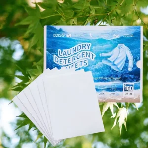 KELEE Laundry Detergent Sheets Manufacture Deep Cleansing 160pcs Detergent Laundry Sheets Strips Laundry Detergent Tablets