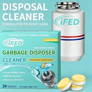 Keep Kitchen Waste Disposal Pipeline Smooth and Unblocked Concentrated Garbage Disposer Descaling Cleaner Tablets