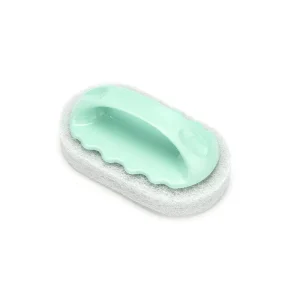 Kitchen Bathroom Cleaning Polishing Scrubbing Sponge Scouring Brush with Handle