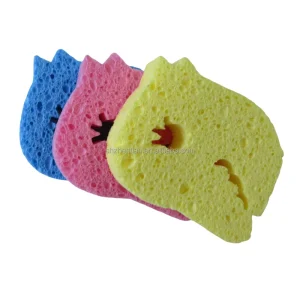 Kitchen Cellulose Sponge Reusable Double Sided Cleaning Scouring Pads