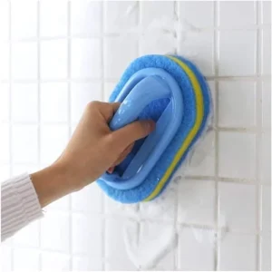 Kitchen Cleaning Bathroom Toilet Glass Wall Cleaning Bath Brush Handle Sponge Bath Bottom Bathtub Ceramic Cleaning