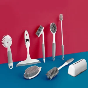 Kitchen Cleaning Brush Kit Household Dish Cup Bottle Cleaning TPR Brush Kit Bathroom Cleaning Tools Kit Set