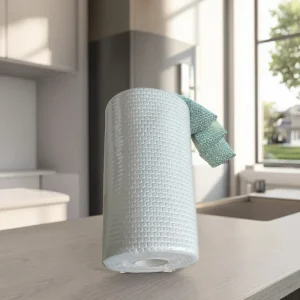 Kitchen Cleaning Cloths Disposable Nonwoven Fabric Thickened Eco-Friendly Wet and Dry Scouring Pad Non-Stick Rag for Dishwashing