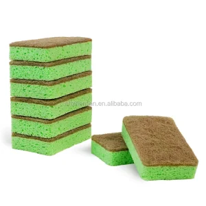 Kitchen Cleaning Coconut Brown Cellulose Sponge Natural Biodegradable Sword Numbness Pulp Cotton