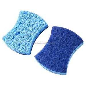 Kitchen Cleaning Coconut Brown Cellulose Sponge Natural Biodegradable Sword Numbness Pulp Cotton