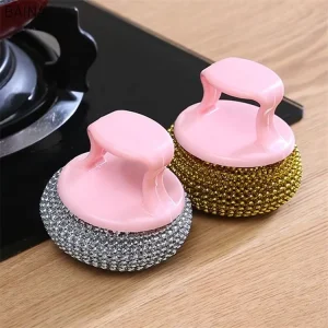 Kitchen Cleaning Decontamination Multifunctional Steel Wire Ball Brush