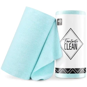 Kitchen Cleaning Dish Towels Modern Style 40 Pack Reusable and Washable Tear Away Cleaning Cloth Roll