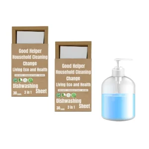 Kitchen Cleaning Dishwasher Liquid Gel Cleaner Sheet
