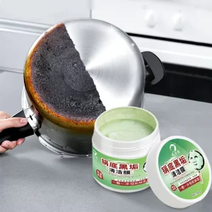 Kitchen Cleaning Paste 400G Powerful Cleaning Pan Bottom Black Scale Decontamination Stainless Steel Pot Oven Cookware Cleaner