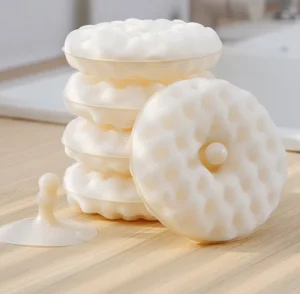 Kitchen Cleaning Sponges Dishwashing Scrubbing Pads Polyester PVC 25mm Thick High Absorption Scouring Pad