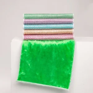 Kitchen Cleaning Towel Double Sided Wood Fiber Silver Kitchen Dish Cleaning Towel Cloth Without Detergent Kitchen Towel