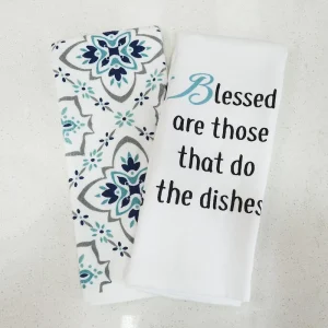Kitchen Customized Handmade 100% Cotton Terry Dish Towel Screen Printed Cotton Terry Kitchen Towel Tea Towel