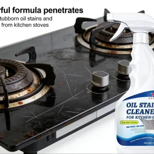 Kitchen Degreaser Oil Cleaner Spray Heavy Duty Foaming Formula for Range Hood Stove Countertop & Grease Removal Fast Acting