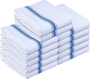 Kitchen Dish Towels 100% Cotton Reusable Cleaning Kitchen Super Absorbent Washable Dish Towels