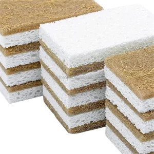 Kitchen Dish Washing Cleaning Sponge Cellulose Sponge Composite Wood Pulp Cotton Scouring Pads