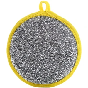 Kitchen Dish Washing Sponge Double Sided Scouring Pad Pot Scrubbing Tool Household Cleaning Cloth Non Sticky Dish Washing Towel