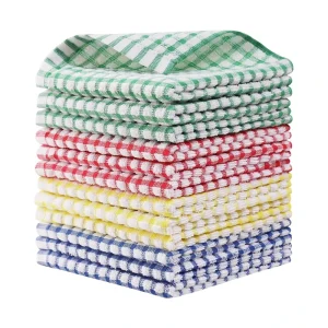 Kitchen Dishcloths Cotton Washing Dishes Scrubbing Dish Towels Sets Absorbent Kitchen Cloths