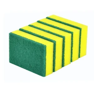 Kitchen Dishwasher Dish Washing Scrub Pad Scourer Sponge Green Dish Cleaning Sponge Scouring Pad