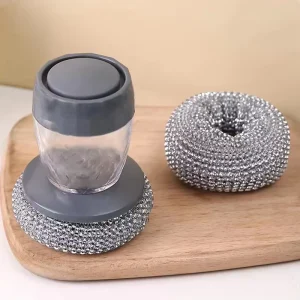 Kitchen Dishwashing Sponge Double sided Sponge Pot Scrubbing Tool Household Cleaning Cloth Non stick Dishwashing Cloth Scouring