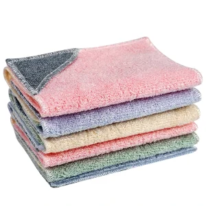 Kitchen Dishwashing Towel Bamboo Fiber Kitchen Cleaning Cloth Cleaning Towel Microfiber Cloth