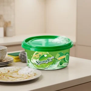 Kitchen Eco Friendly Lemon Scented Plastic Universal Concentrated Detergent Dishwashing and Steel Cleaning Paste