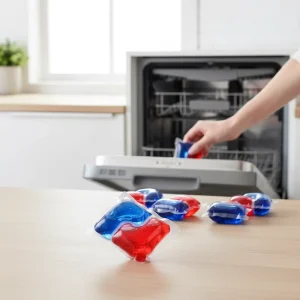 Kitchen Heavy Duty Grease Remover Sparkling Dishwasher Detergent Pods Dishwashing Capsule with PVA Water soluble Film