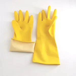 Kitchen Household Commercial Work Cleaning Gloves Latex Non-Slip Powder-Free Gardening Hotel Rubber Gloves Anti-Slip