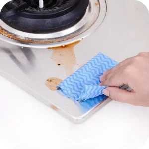 Kitchen Household Items Disposable Nonwoven Roll Wipes Kitchen Dish Towel Roll Customized Colorful Non-woven Cleaning Cloths