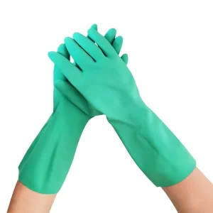 Kitchen Household Waterproof Nitrile Gloves Protective Rubber Safety Gloves for Dishwashing Car Washing Other Household Tasks