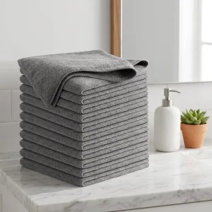 Kitchen Microfiber Superfine Fiber Thickened Absorbent Oil Absorbing Dishwashing Cloth Car Cleaning Cloth Cross Border