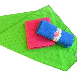 Kitchen Microfiber Towel Soft Absorbent Kitchen Towel Free Sample Custom Tag Colorful Dish Towel 80%Polyester+20%polyamide