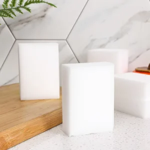 Kitchen Nano Sponge White Rectangle Scouring Pad Dish Kitchen Stain Removal Eraser Dish Scrub Cleaning Magic Sponge for Cleaning