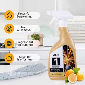 Kitchen Oil Stain Remover Drain Cleaner Foam for Fume Hood Stove Pot Heavy Oil Pollution Household Cleaning Products