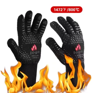 Kitchen Oven BBQ Grilling Heat Resistant Gloves