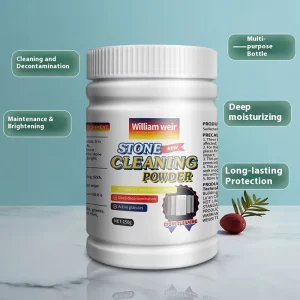 Kitchen Quartz Stone Countertop Tile Scratch Cleaner Stone Cleaning Powder for Kitchen Porcelain Marble Countertops