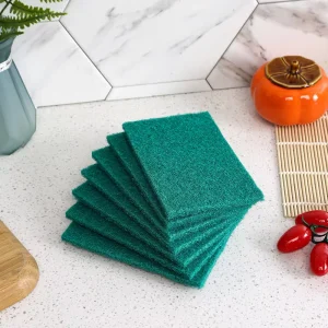 Kitchen Rectangle Sustainable Durable Green Dish Scouring Pad Cleaning Manufacturer