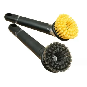 Kitchen Replaceable Cleaning Brush Heads Soap Dispensing Dish Brush