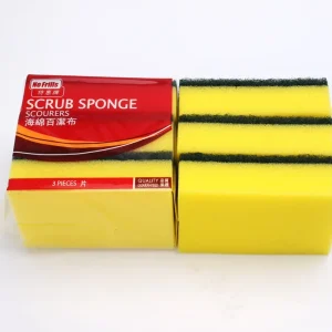Kitchen Sponge Foam Scourer Sponge Cleaner Heavy Duty Scrub Pad for Sink Bathroom Dishes