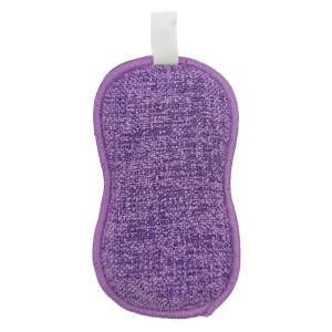 Kitchen Sustainable High Absorbent Double Sided Eight character Shape Scrub Sponge Scouring Pad for Kitchen Cleaning