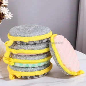 Kitchen Thickened Dishwashing Sponge Double Sided Household Scouring Pad Pot Cleaning Cloth and Towel Sponge