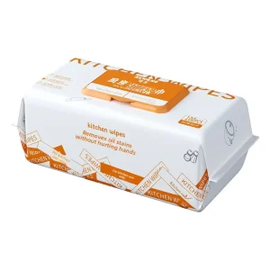 Kitchen Wipes 80 Count Bulk Pack Powerful Grease Removing Cleansing Soft Dedicated Disposable Wet Tissues Extra Large